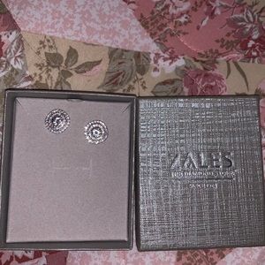 Zales white sapphire earrings